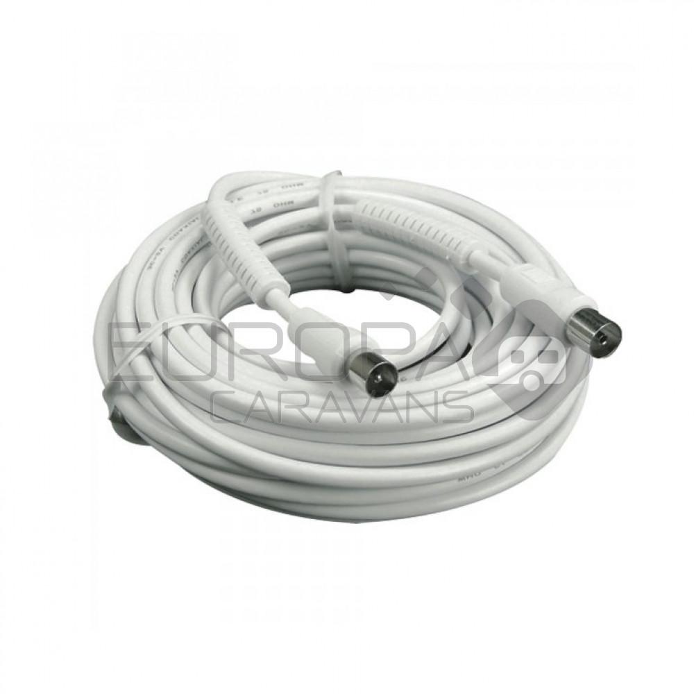 Coaxkabel 2,5m male/female stekker