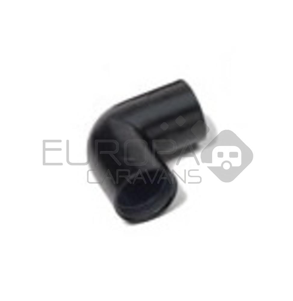 Reich Hoekstuk 90 graden PE Zwart