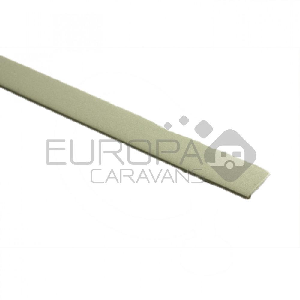 Kunststof Profiel voor Meubelgreep Lisene Zilver 2mtr