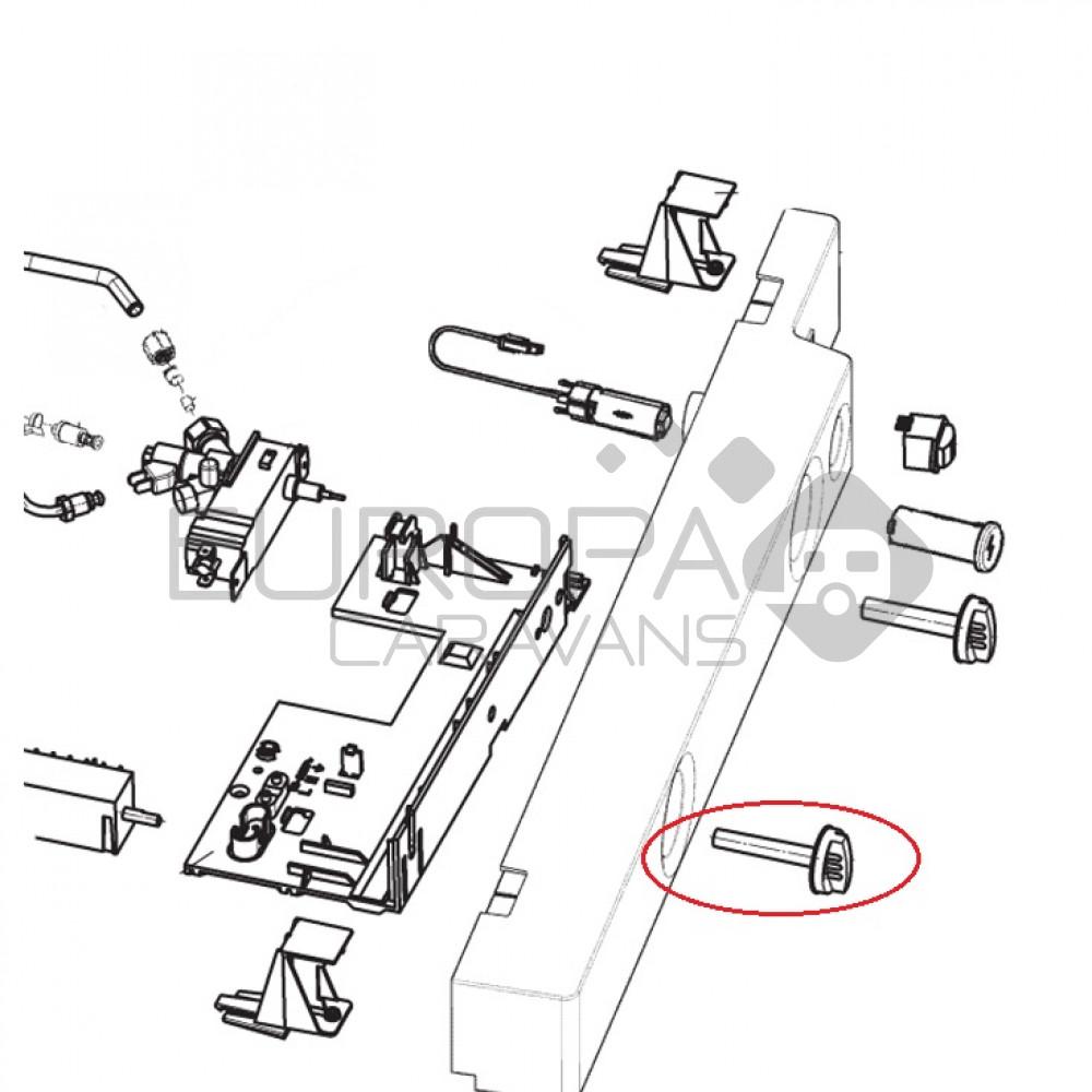 Dometic RMS8550 Draaiknop Keuzeschakelaar Zwart