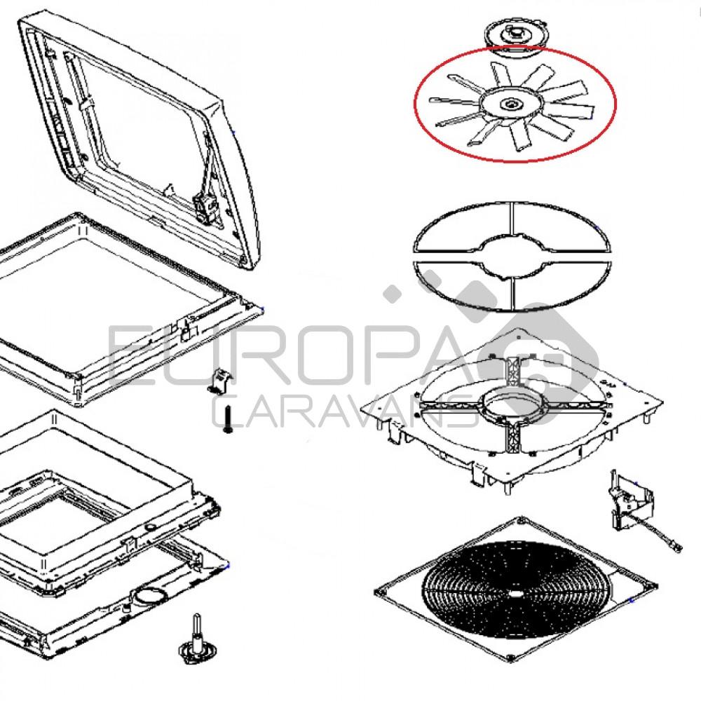 Thule Vent Motor + Fan Blade Ventilator