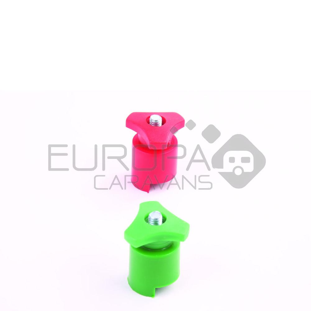 Accupoolklem+ Schroefbaar Rood