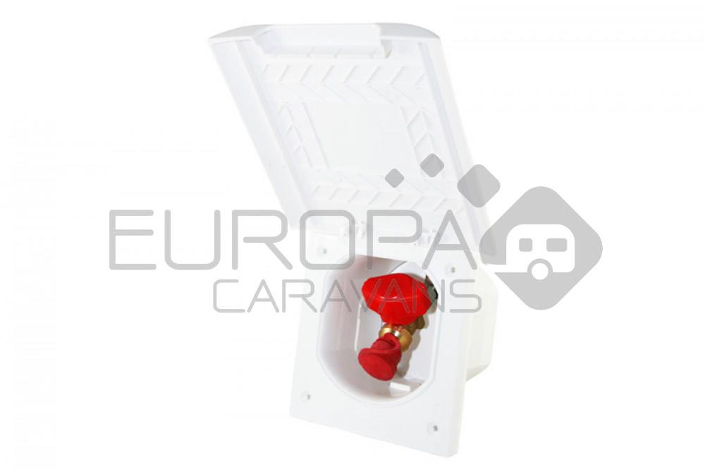 Vierkante gasdoos Wit