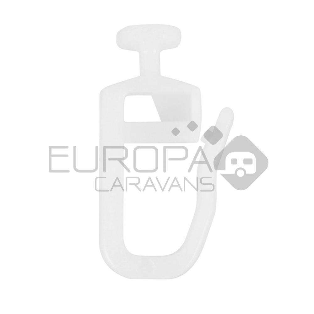 Gordijnrunner nylon met lipje à 20 st.