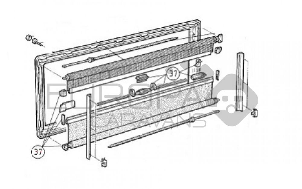 Dometic S3/ S4 Onderdelenset Binnenraam BG1089