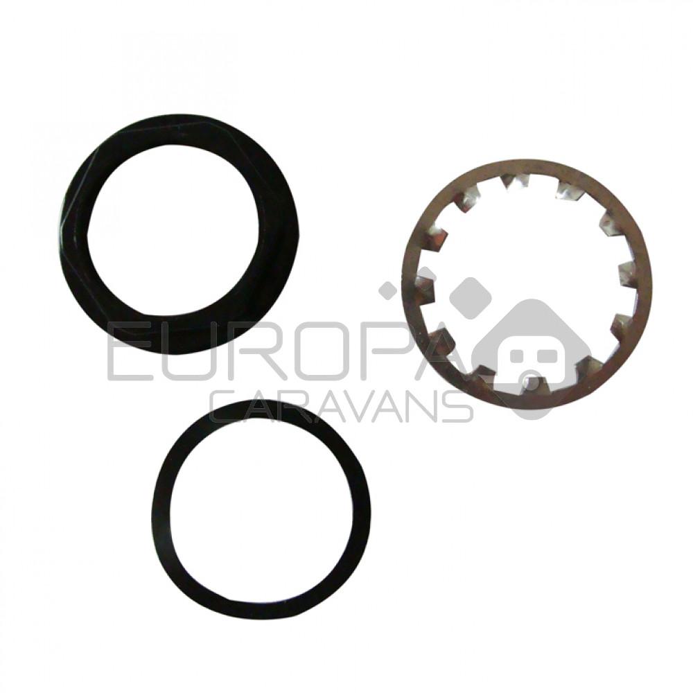 Vierkante Plaat Pushlock Glanzend Chroom 34x34mm