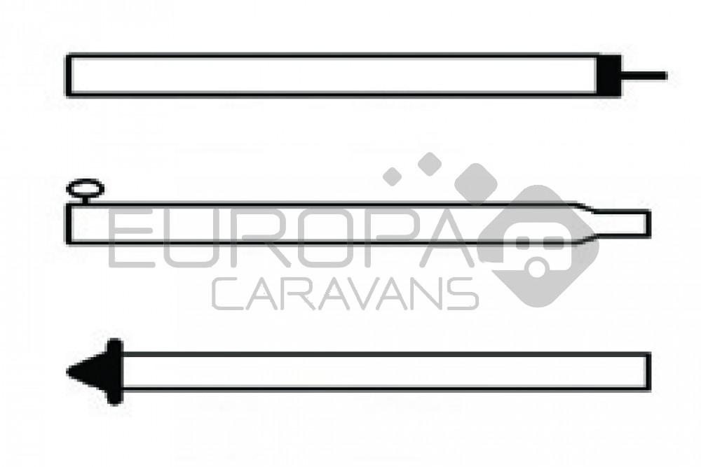 Campking Tentstok 22/19 mm 180-250 cm Prem.