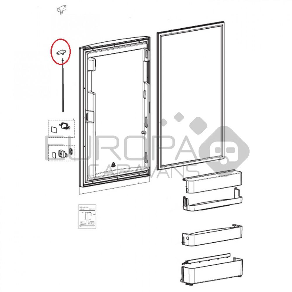 Dometic RM8405 Knop Deurvergrendeling Rechter Scharnier