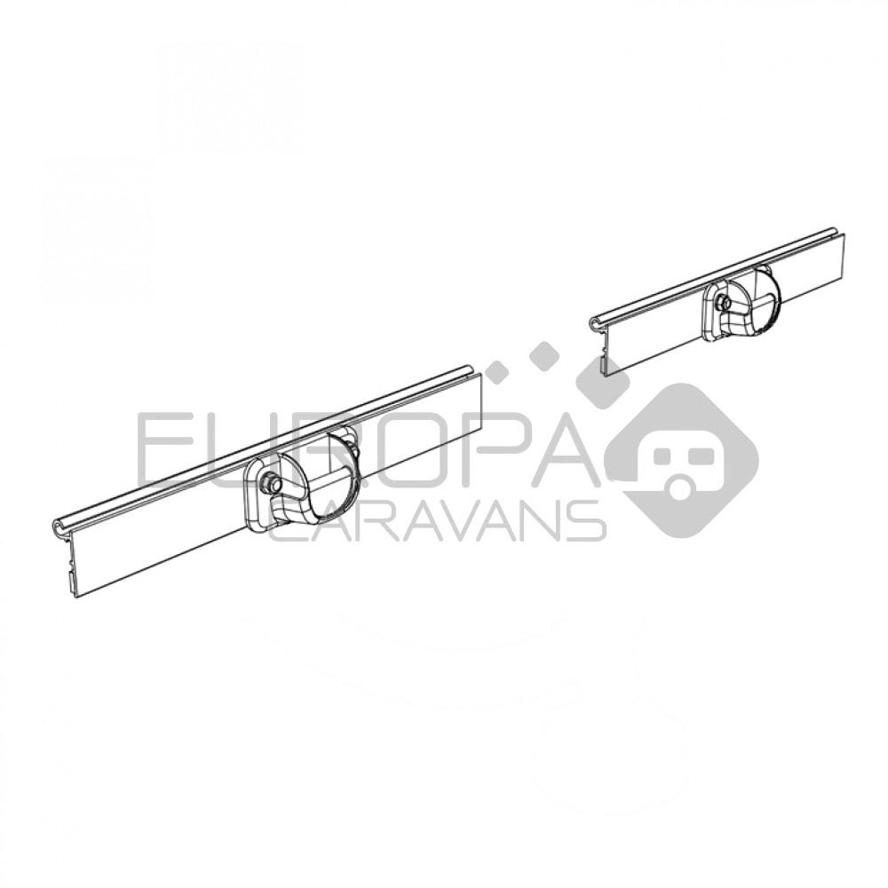 Thule Mounting Rail voor Caravan Rail 2x16cm 10st.