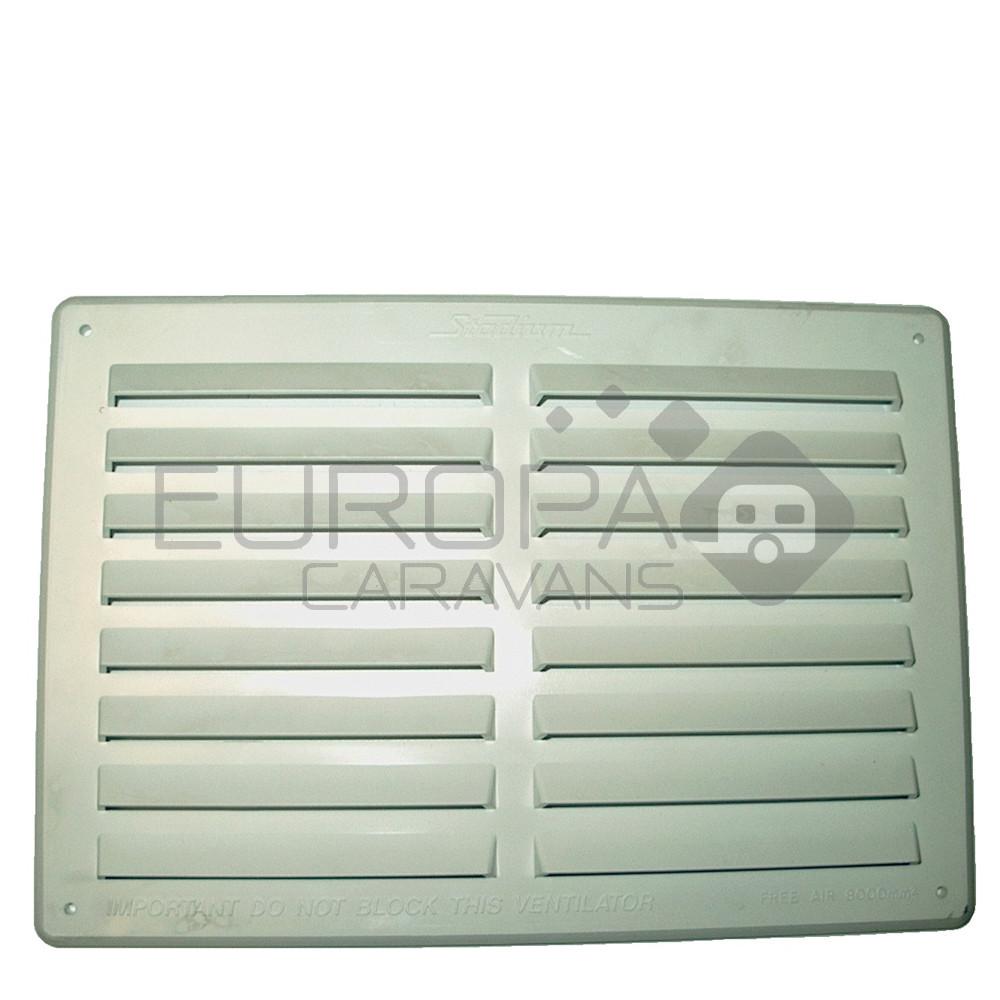 Ventilatierooster Wit opbouw 24.5x17cm