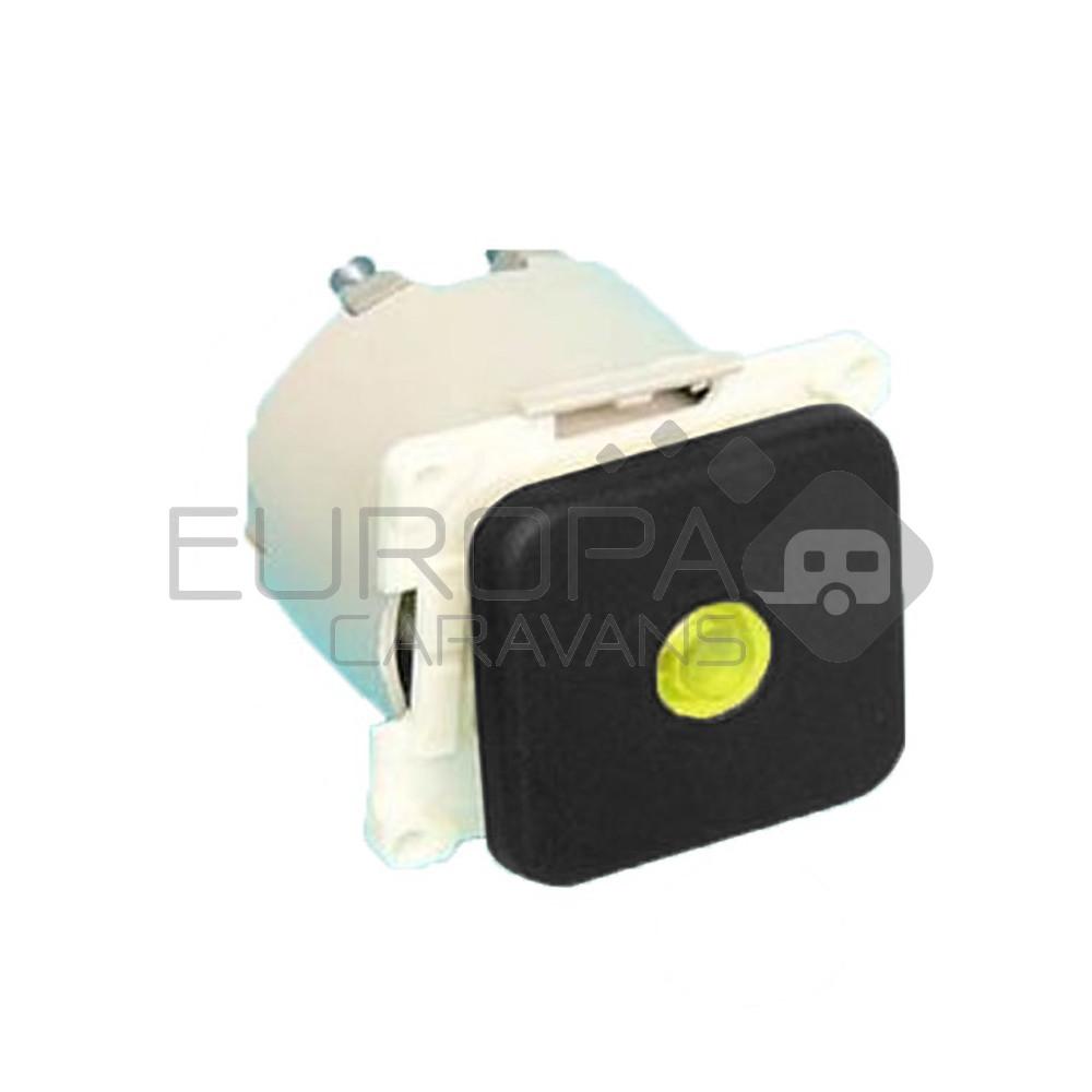 Presto Wipschakelaar met Lampje Inbouw Zwart S-10.000