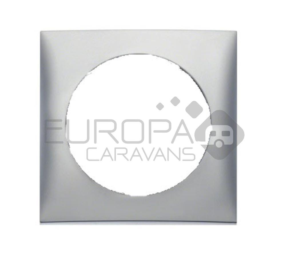 Berker Afdekraam Flow 1-Vaks Chroom Mat