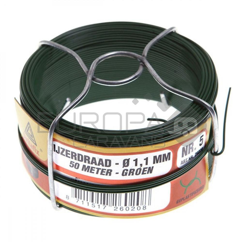 Deltafix Ijzerdraad no 5 50 Groen geplasificeerd
