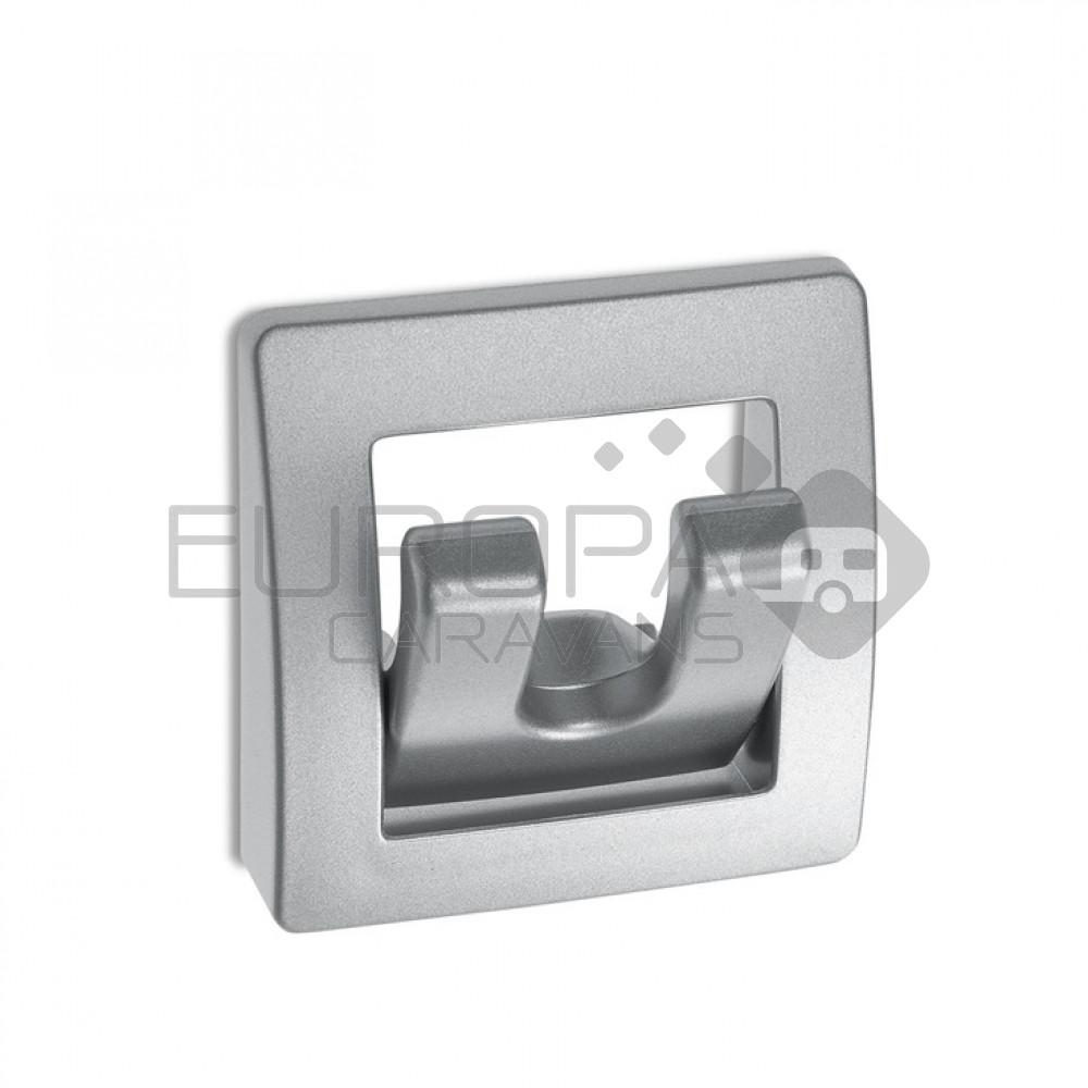 Kapstok 2-Haaks Inklapbaar Mat Chroom