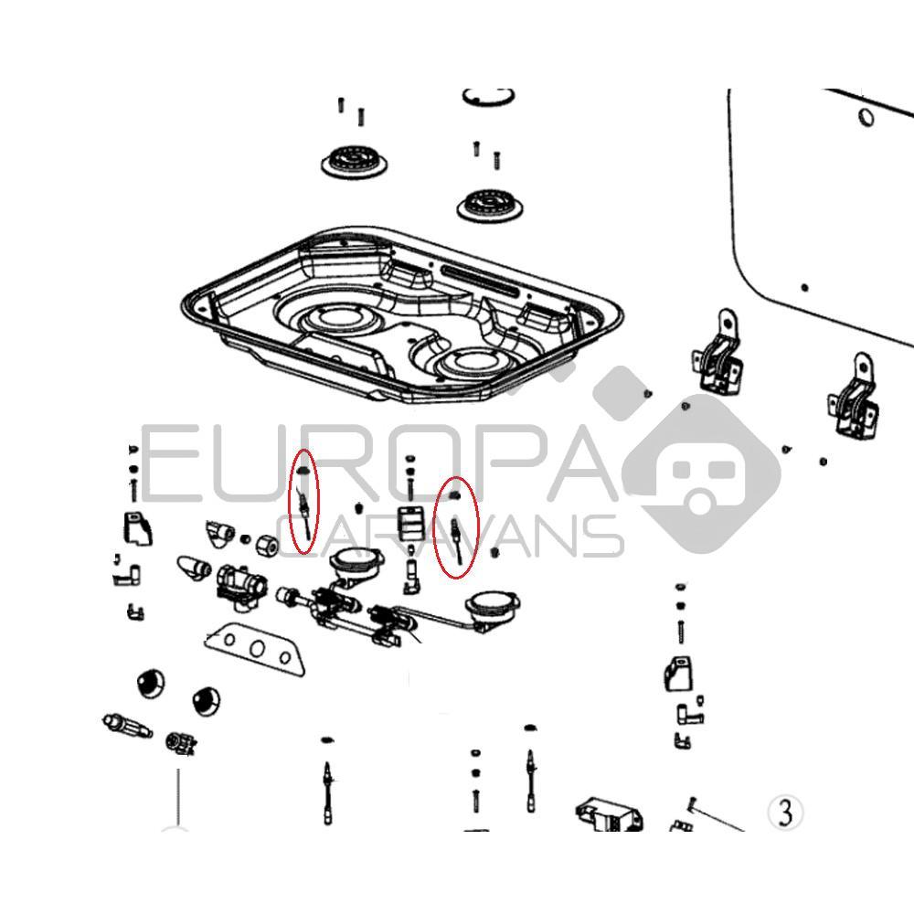 Dometic PI8022 Kookplaat Ontstekingsautomaat