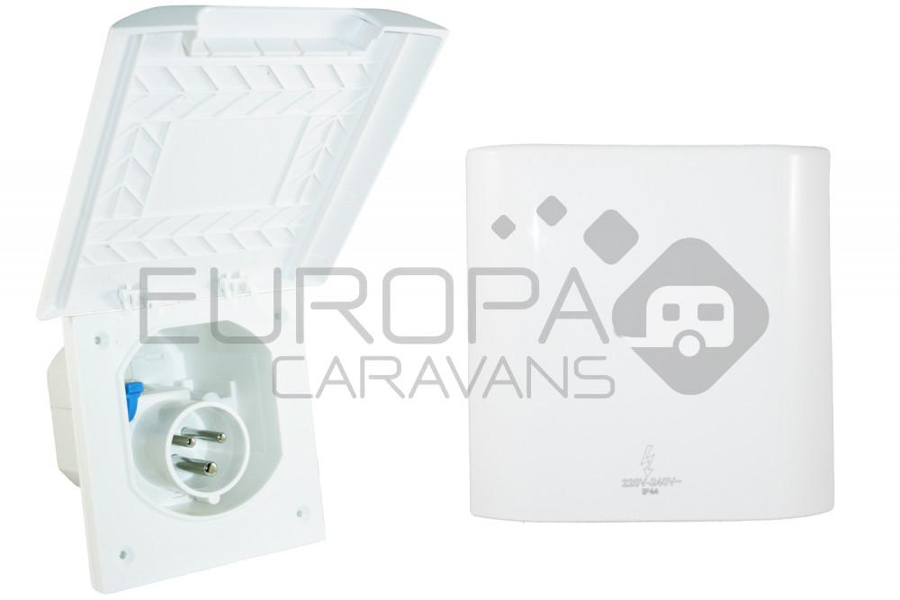 Inbouwstekkerdoos CEE Element Line Wit