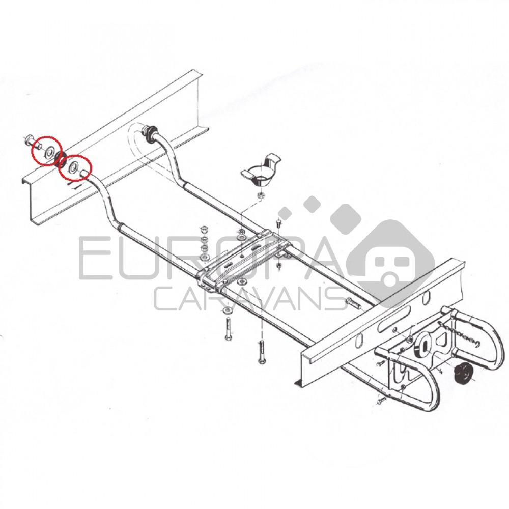 AL-KO Reservewielbeugel EH1 Sluitring A21