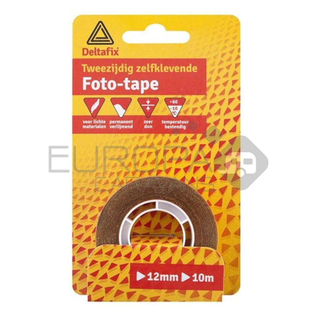 Deltafix 2-Zijdig plakband 10mx12mm transparant