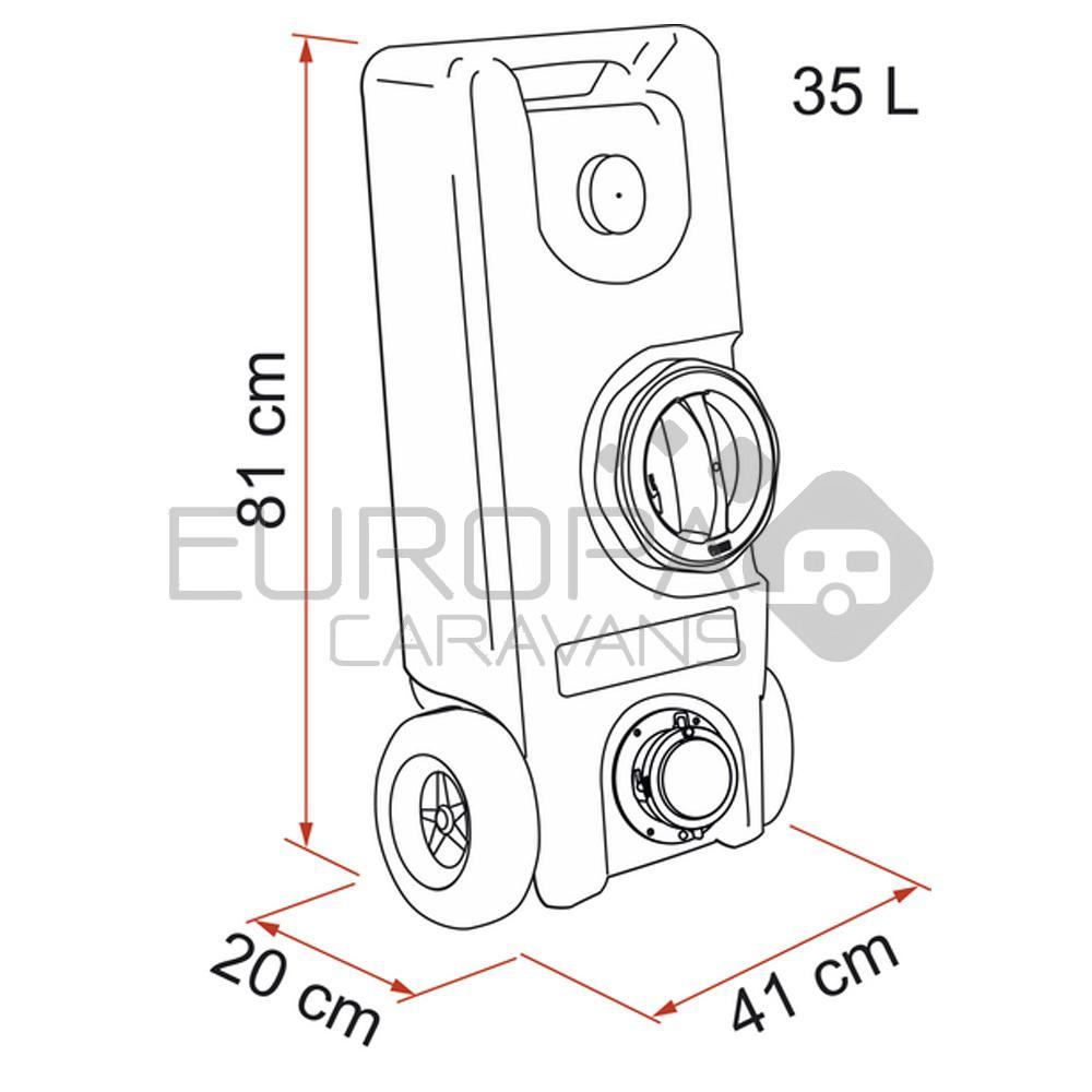 Fiamma Rolwatertank 40F