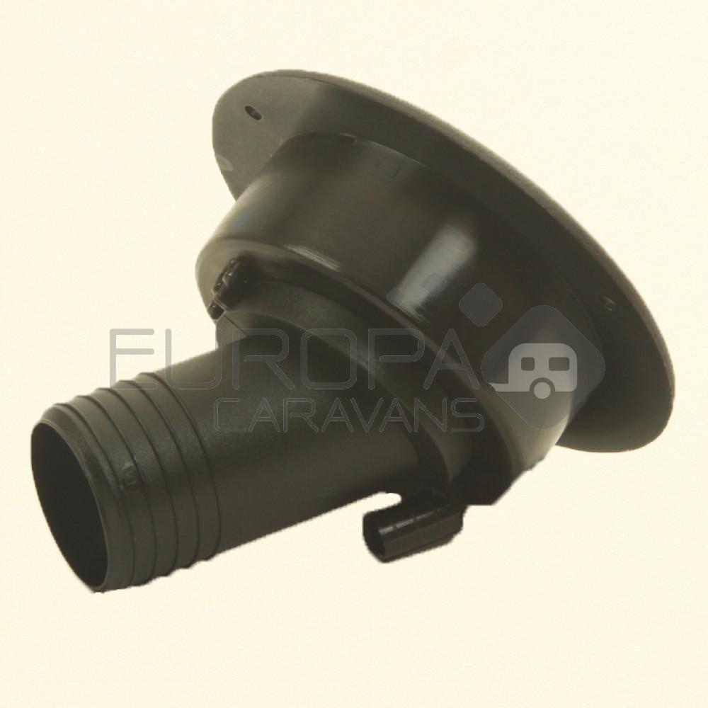 Watervulopening Schuine Uitloop Zwart