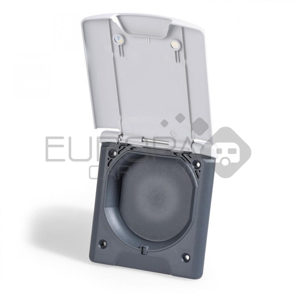 Inbouwstekkerdoos Dummy Plat Design 2014 Grijs