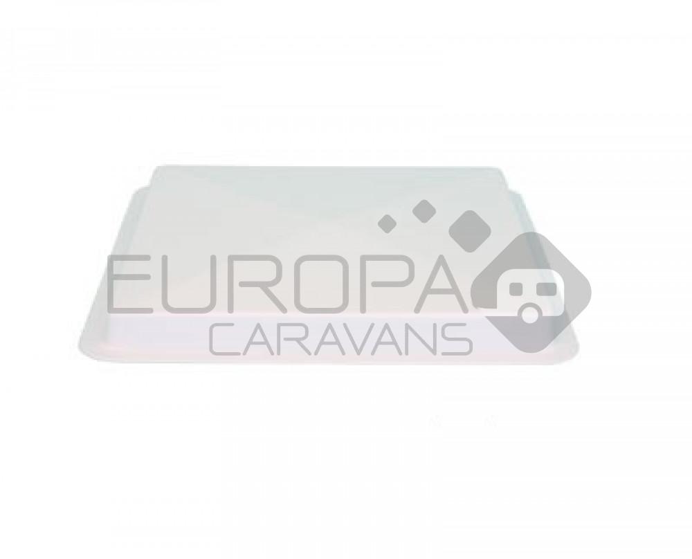 Dakluikkap 34x34cm Wit