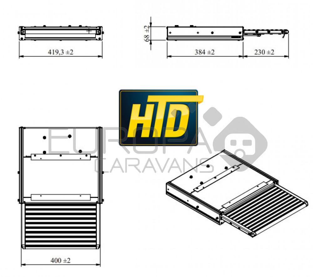 HTD Uitschuifbare Opstap 400 LED