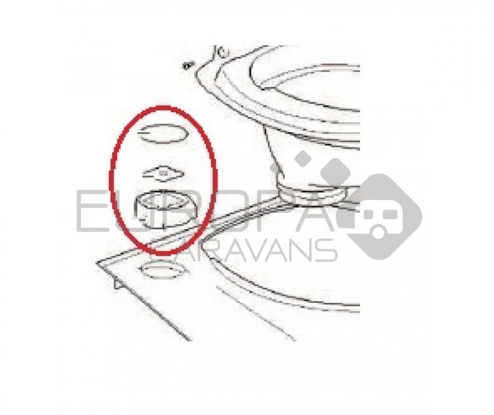 Thetford C500 Controle Knop C versie V2 wit/grijs