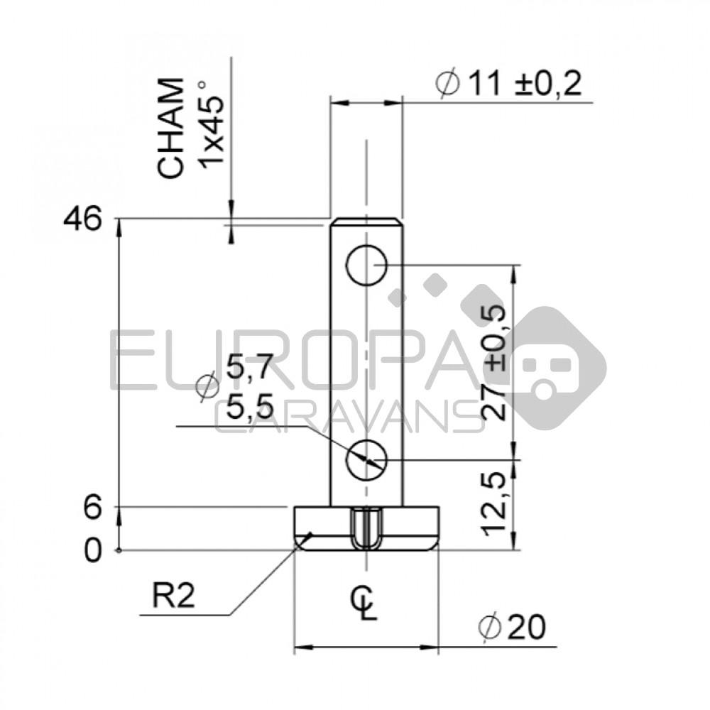 AL-KO Ansatzbuschse Reservewielbeugel