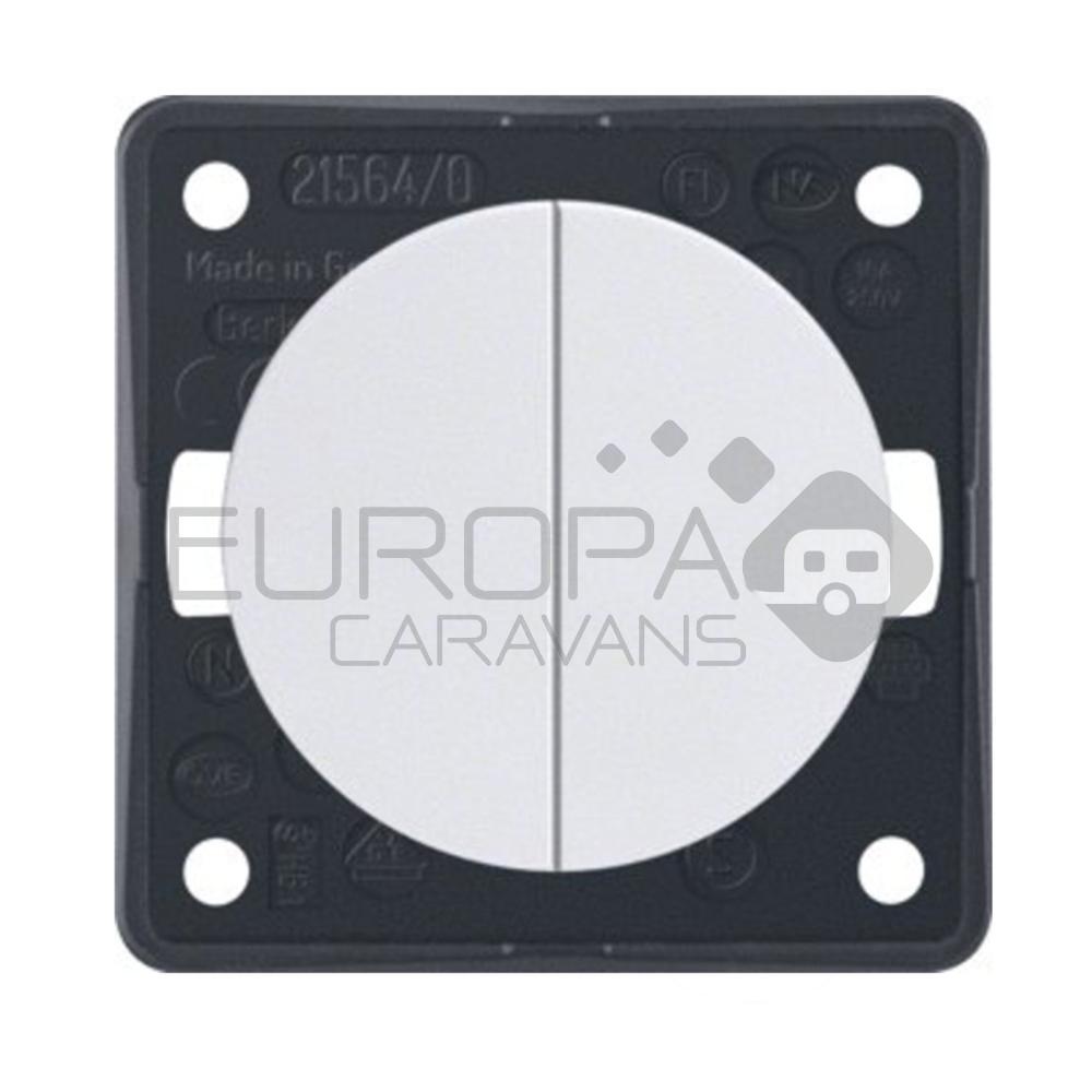 Berker Impuls Serieschakelaar Flow/Pure Inbouw Wit Hoogglans