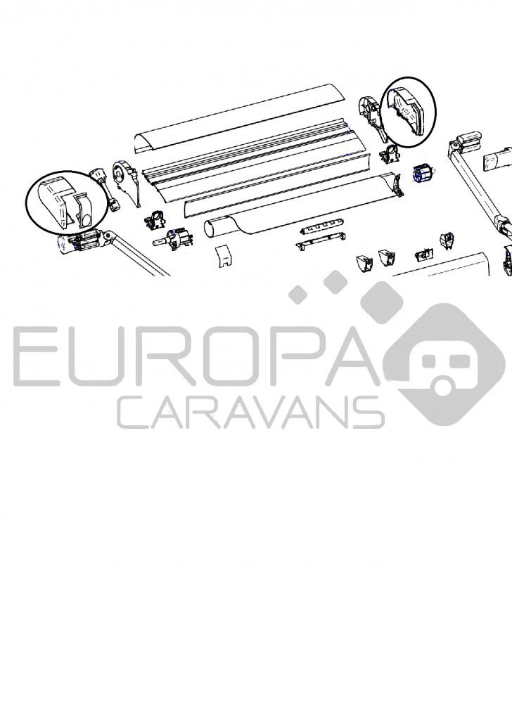 Thule Eindkap LH+RH 9200