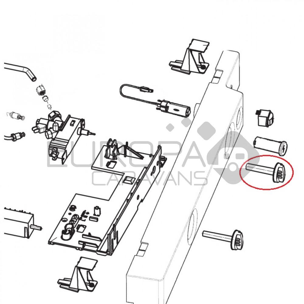 Dometic RMS8550 Draaiknop Thermostaat Zilver Grijs