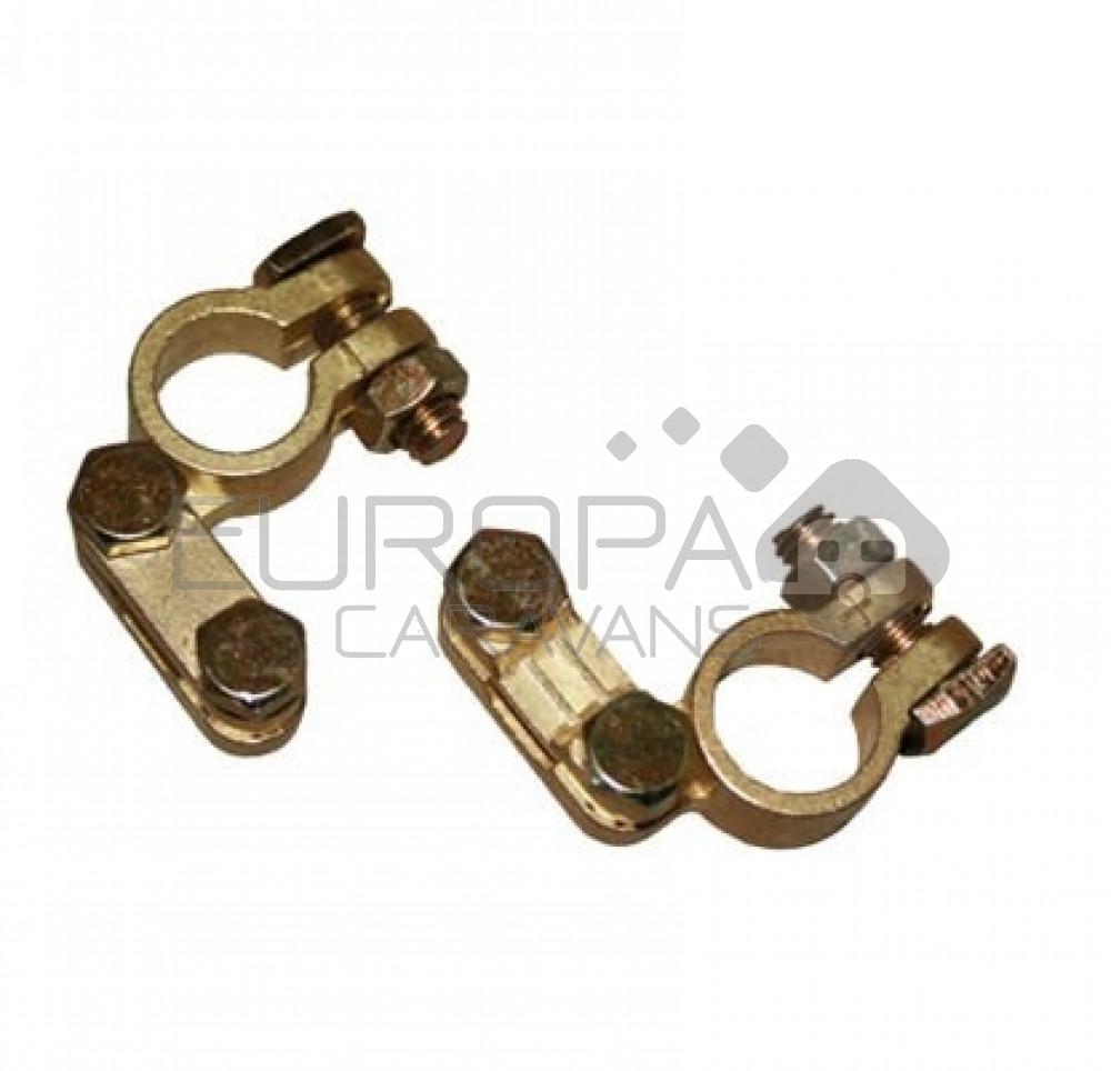 Accupoolklemset plus en min