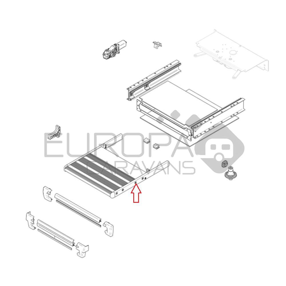 Thule Slide-Out 550 Footboard Compleet 2012