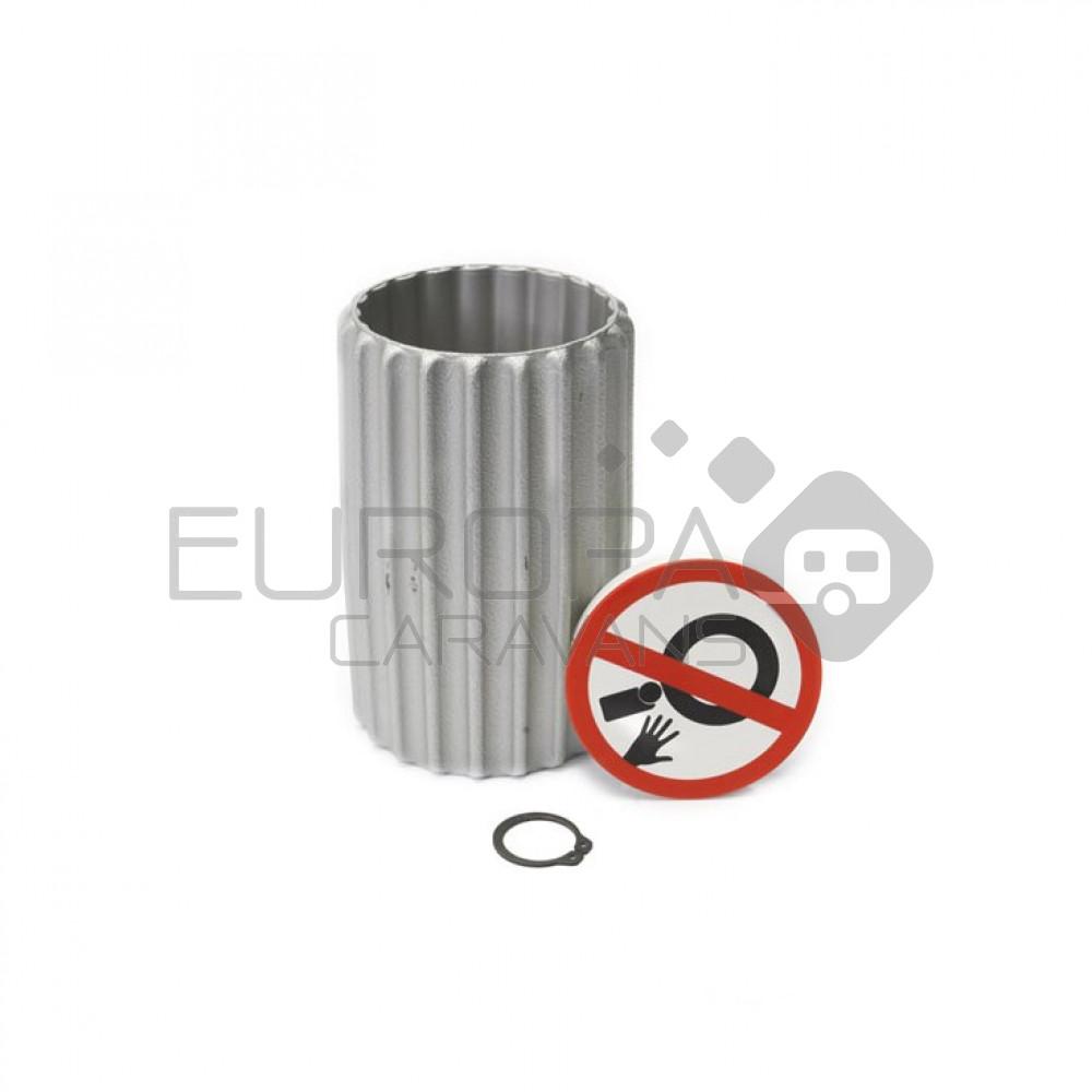 (48)Alu rol,deksel en borgring.