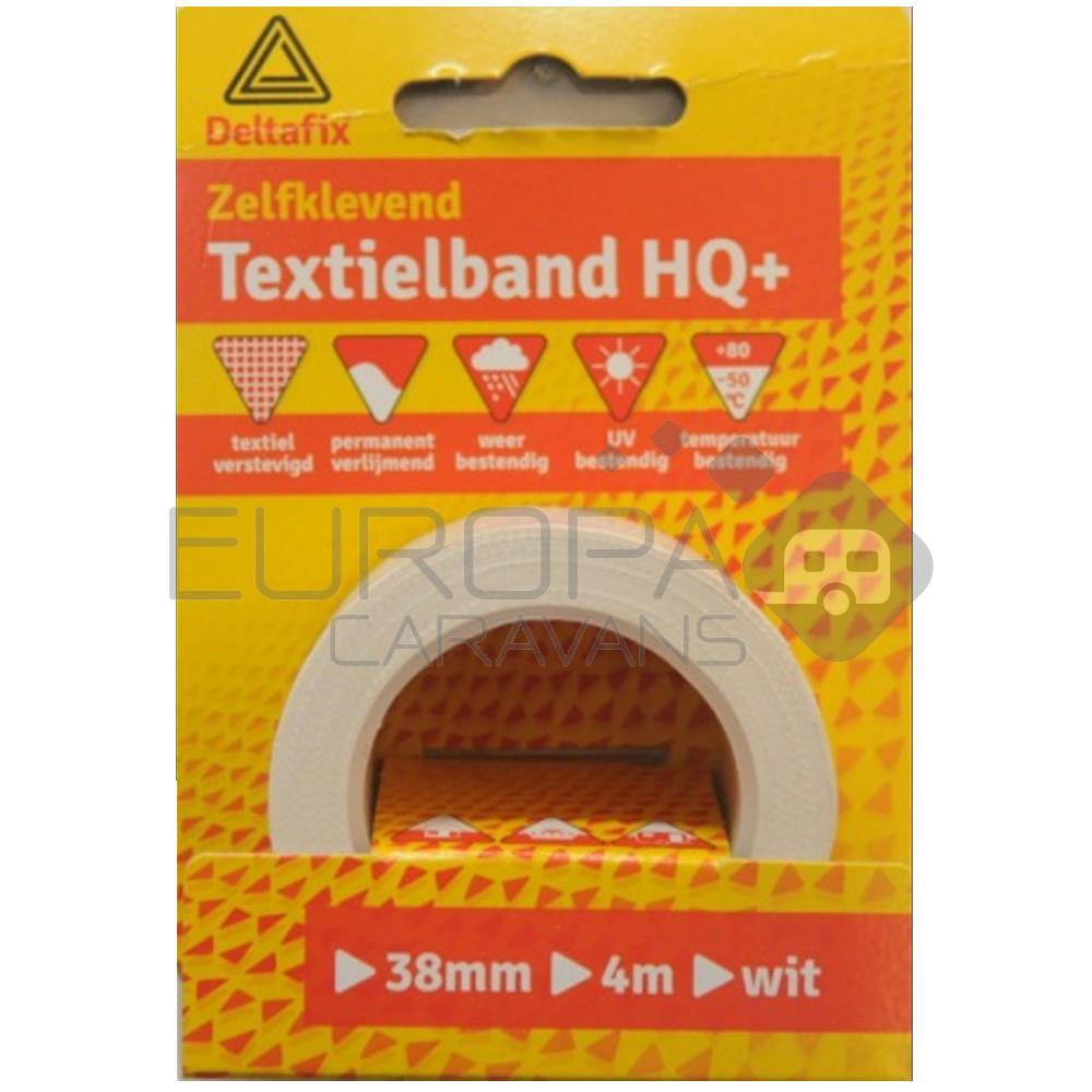 Deltafix Textielband HQ+ 4mx38mm Wit