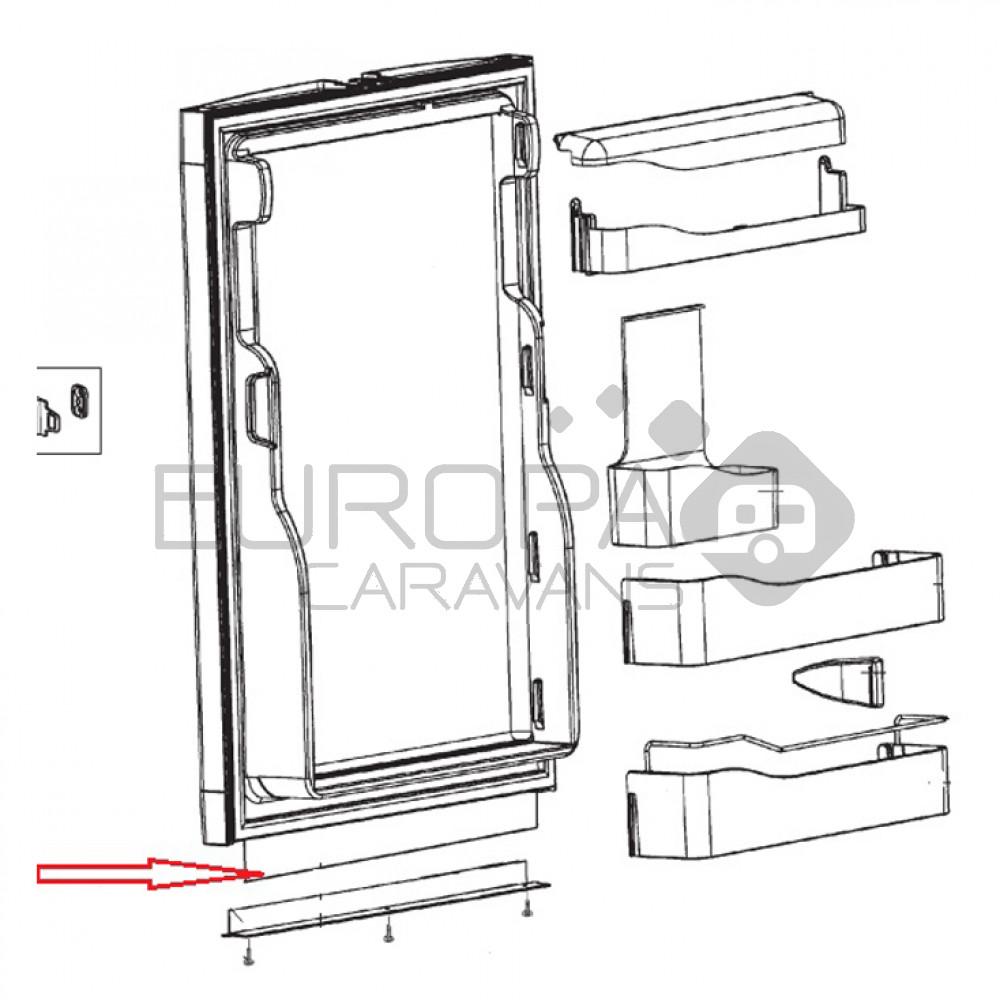 Dometic RM7851L Decoratieplaat Zilver 2,0x500x868