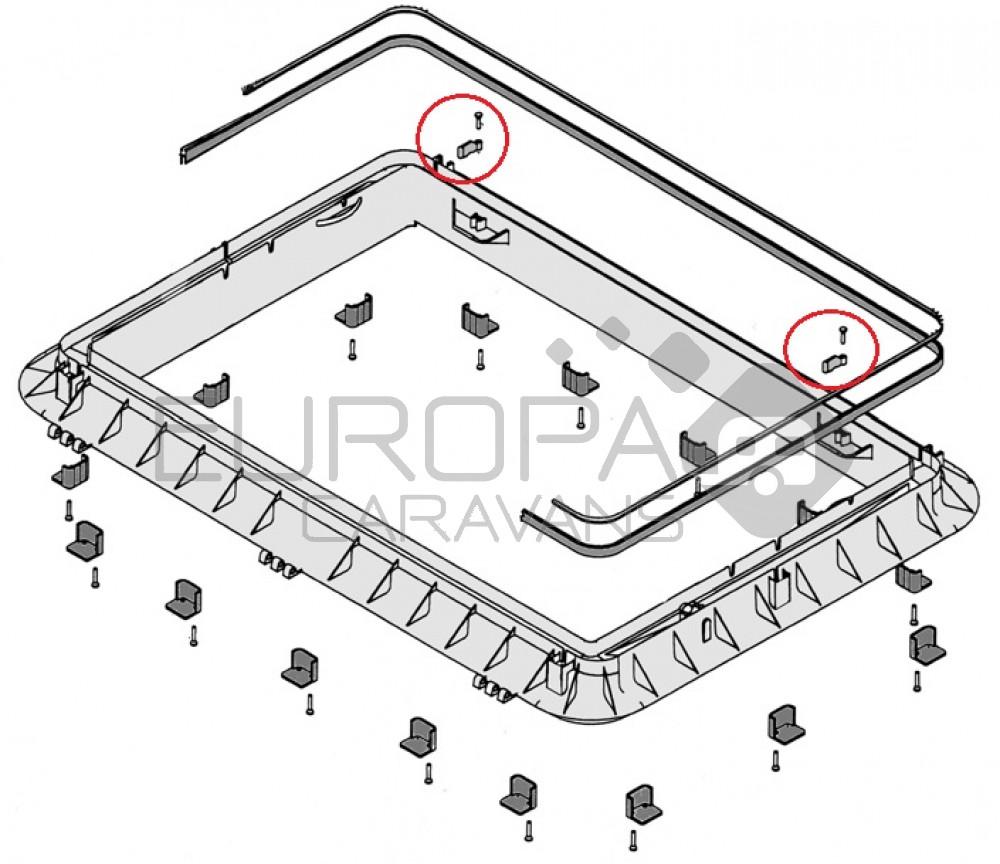 Dometic Heki 2 Afstandshouder met schroeven