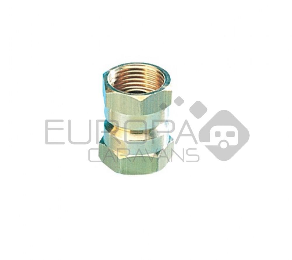 Koppeling dubbel 20x1,5(F)