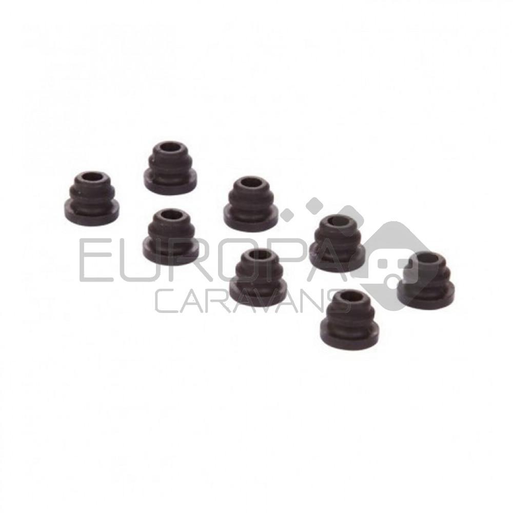 Rubber van Smev treef. Zwart à 4 stuks