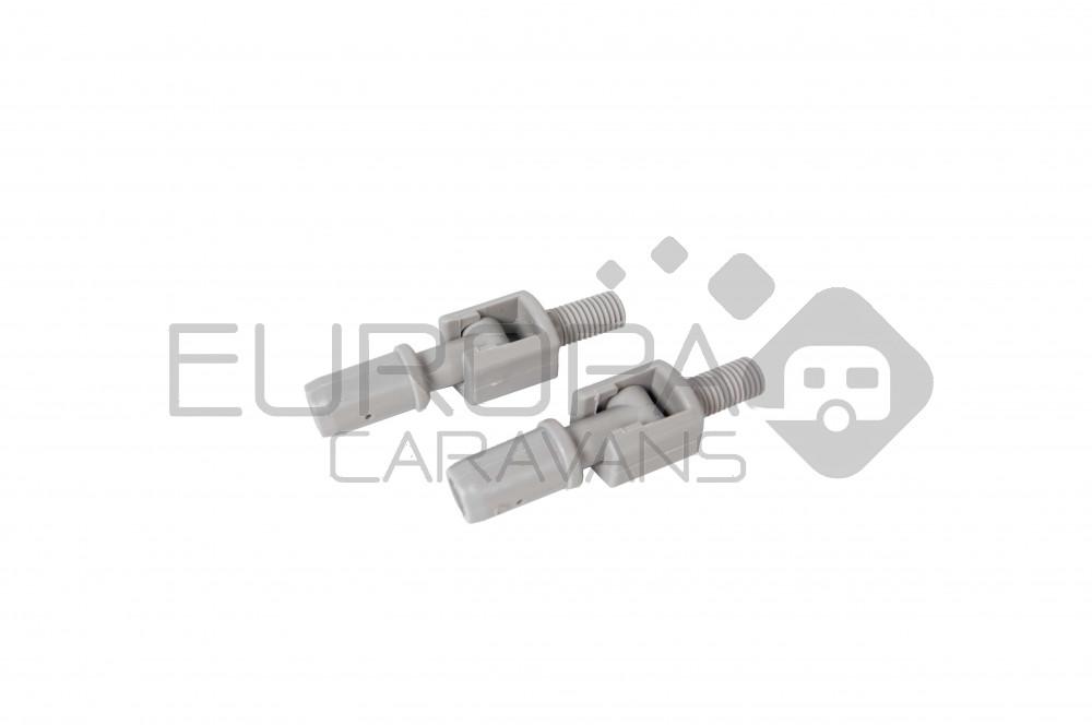 ViaMondo Premium Voetsteun Verbindingsset Grijs 2st.