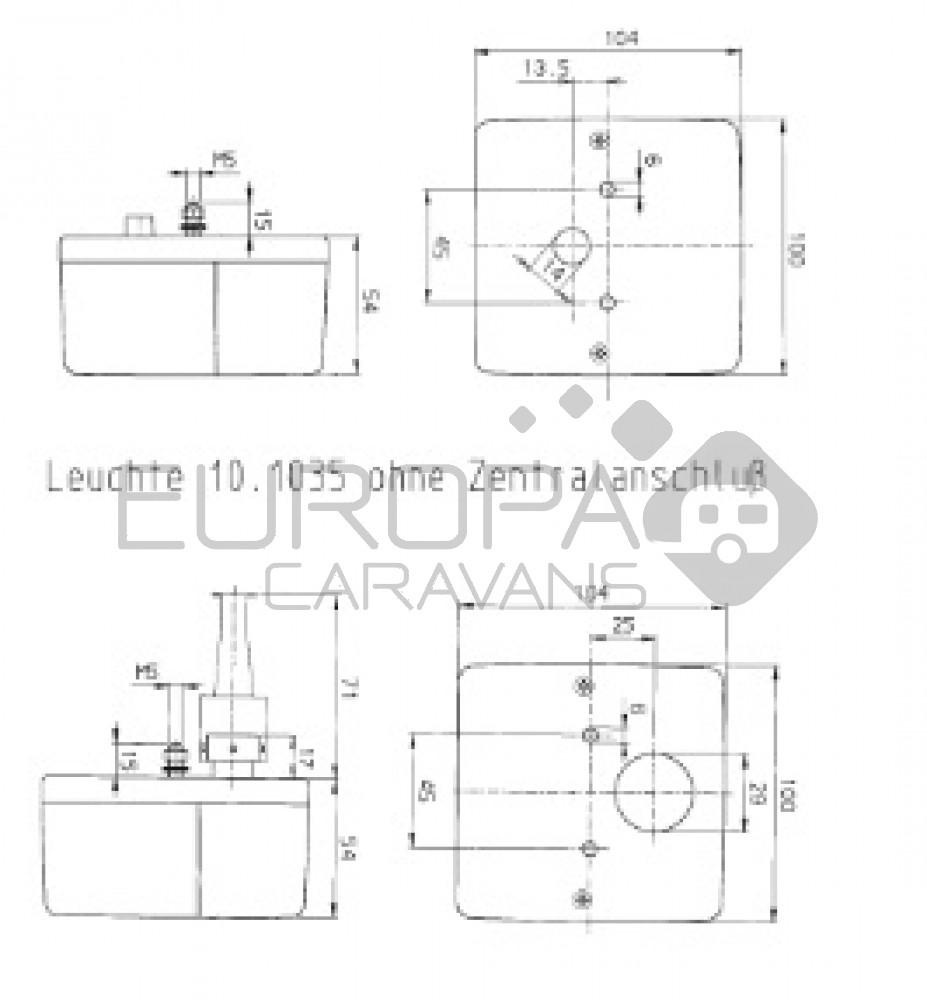 Jokon Achterlicht 206 Rem/ Knipper/ Kenteken Opbouw