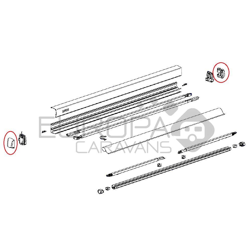 Thule Endcap Main Housing Bottom L+R 3200