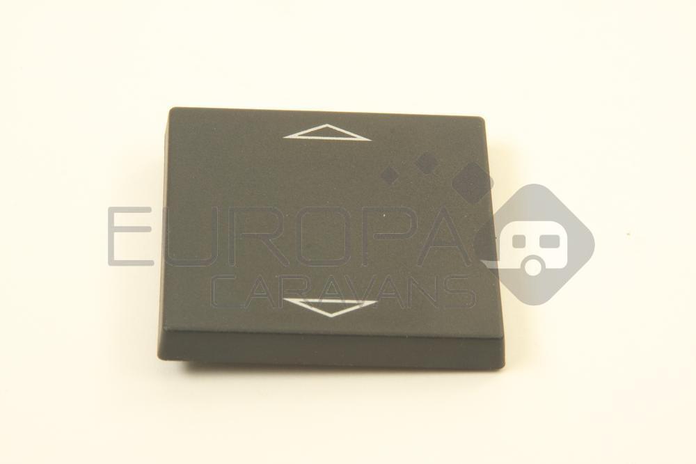 Presto Afdekplaat Wipschakelaar Enkel Pijlen Ansor Switch S-20.000 Zwart