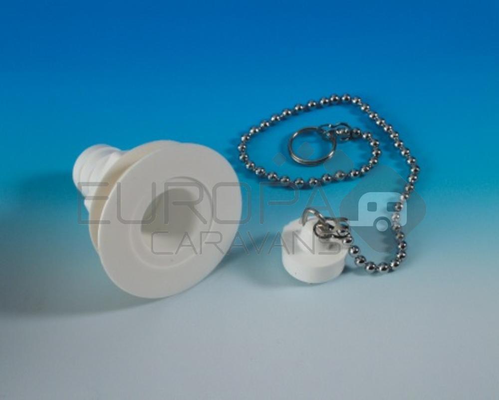 Afvoerplug Recht 19mm Compleet