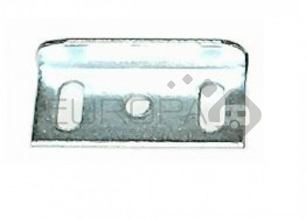 Metalen Schootplaat Geknikt 30x14x6mm