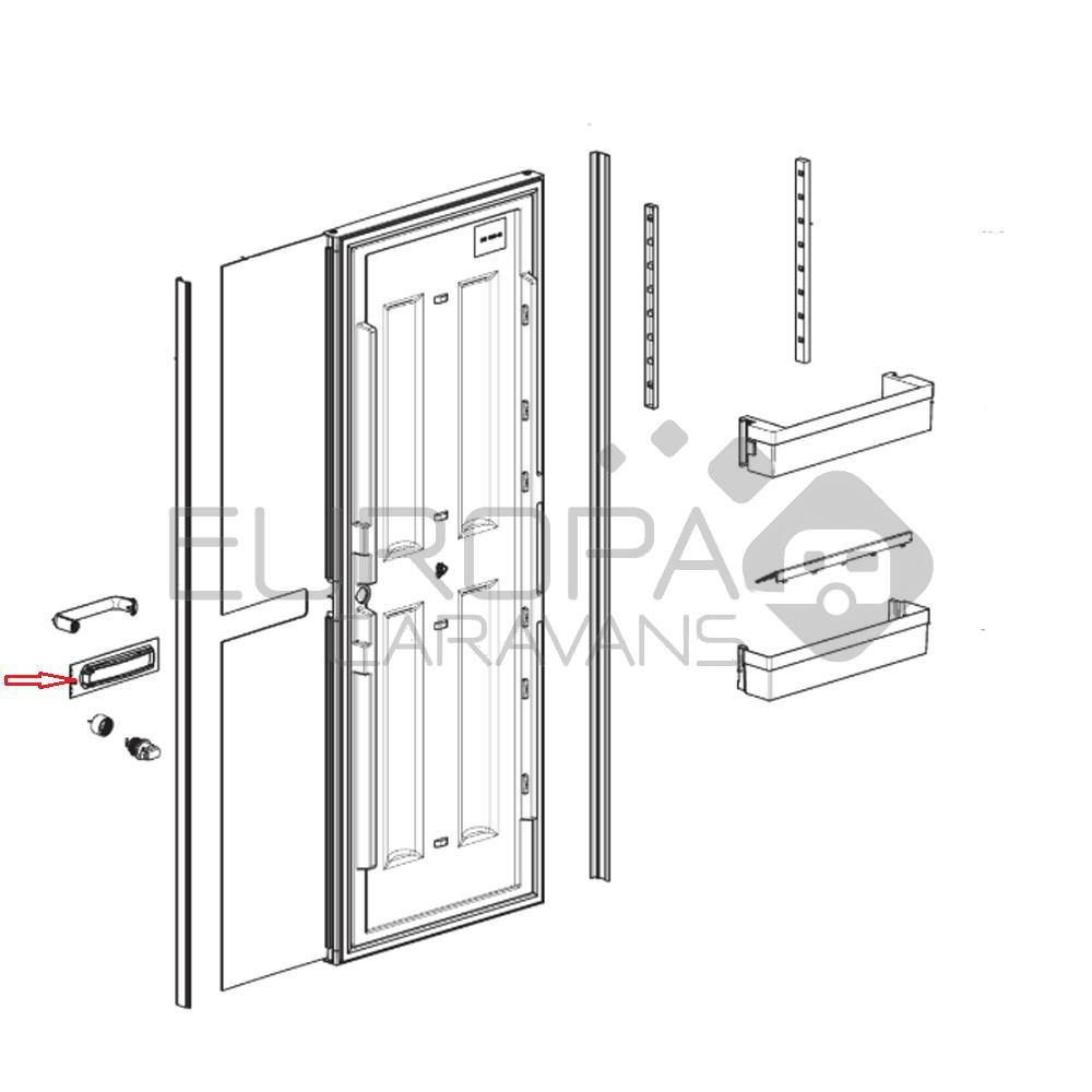 Dometic RML9435 Afdekking Handgreepinleg