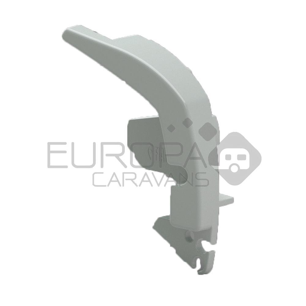 Fiamma F80S Eindkap Lead Rail Links Wit