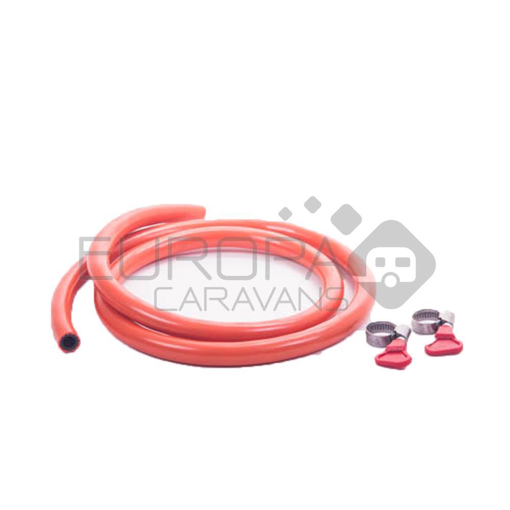 Gasslang 200cm + 2 Slangklemmen >2028