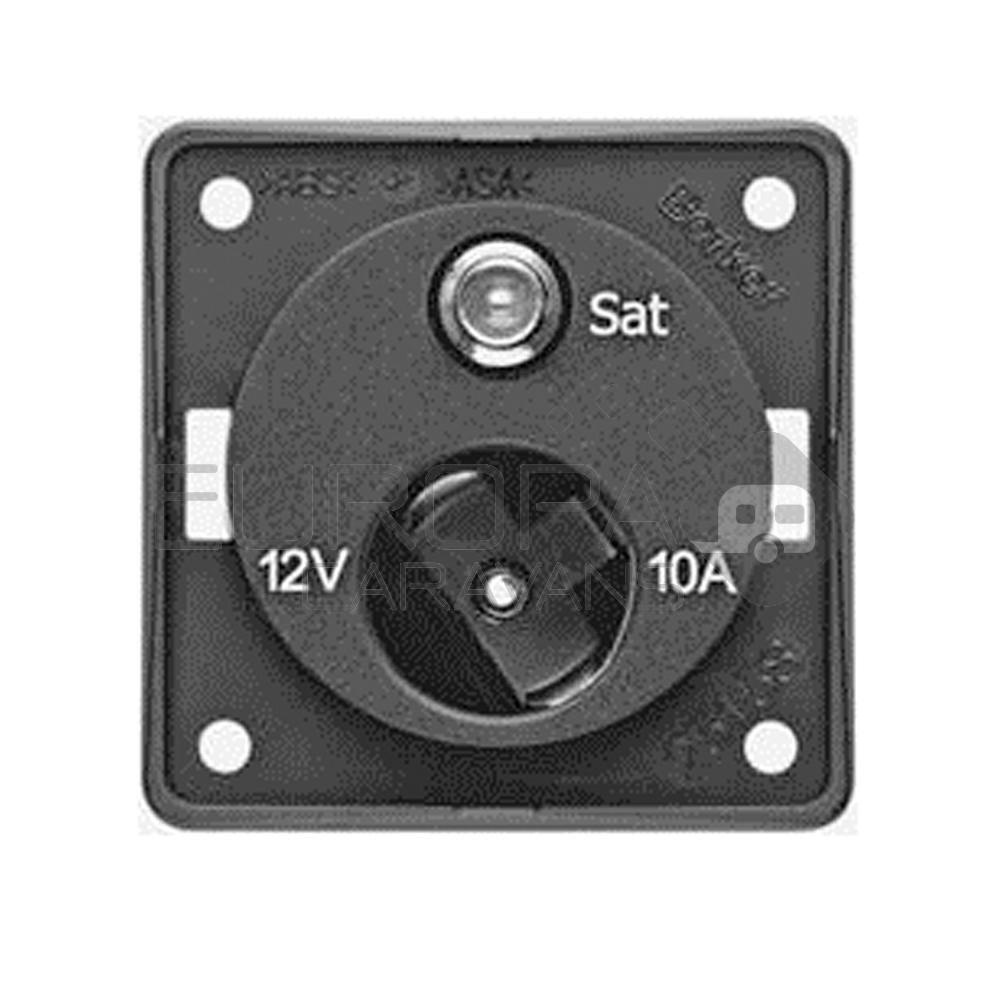 Berker Contactdoos 12V + SAT Inbouw Antraciet Mat